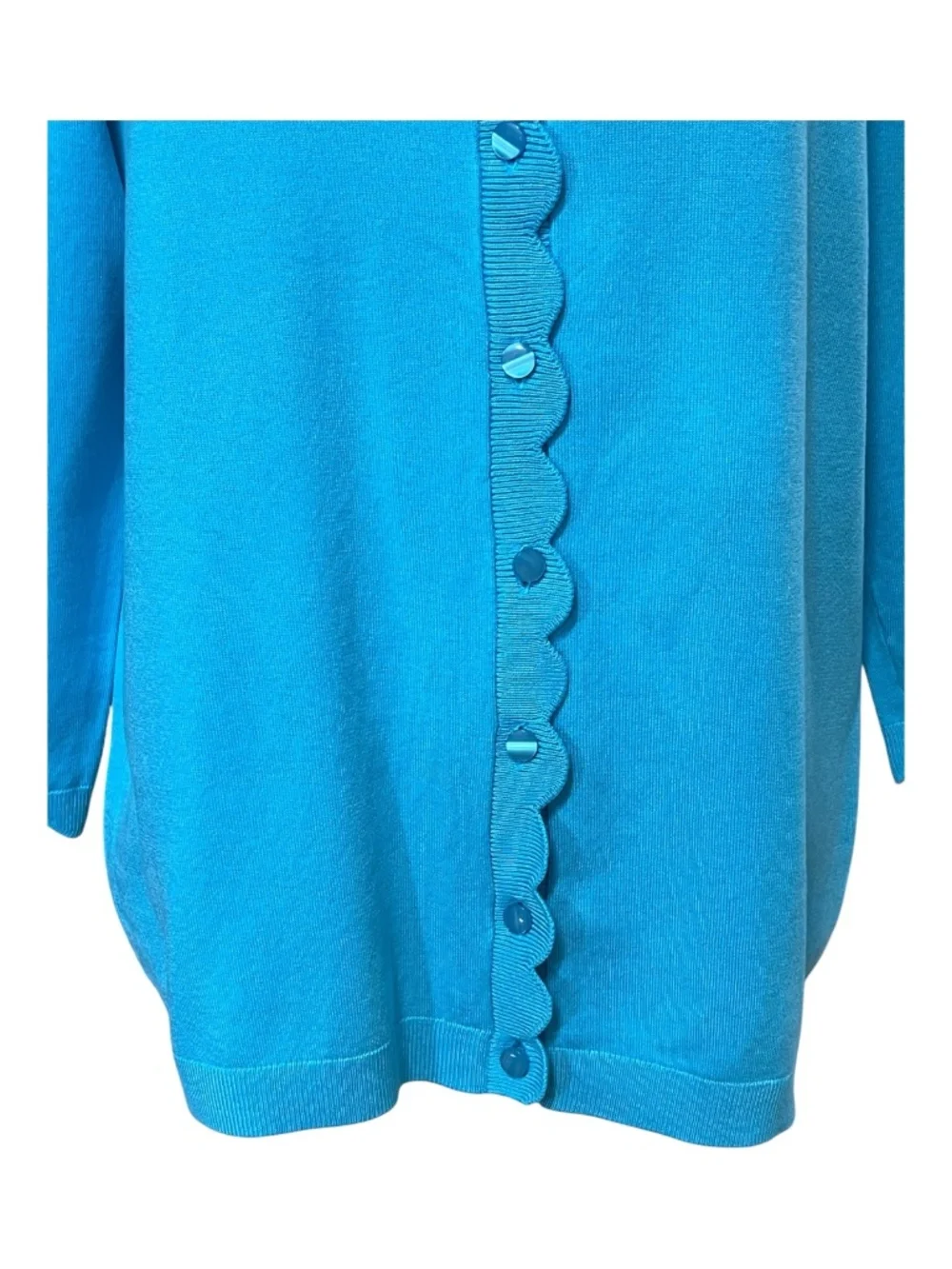 EUC++ Talbots Turquoise Blue 2 Piece Knit Tank & Cardigan Set | Size L
